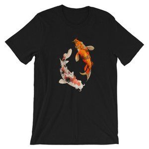 Koi Fish Yin Yang Short-Sleeve Unisex T-Shirt